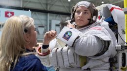 NASA Astronaut Kayla Barron During Spacewalk Training