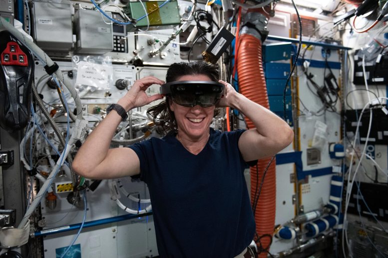 NASA Astronaut Megan McArthur Microsoft HoloLens