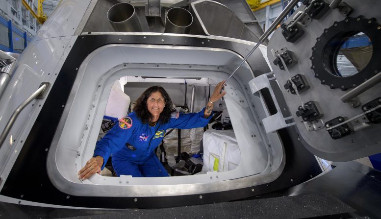NASA Astronaut Suni Williams Boeing Mockup Trainer