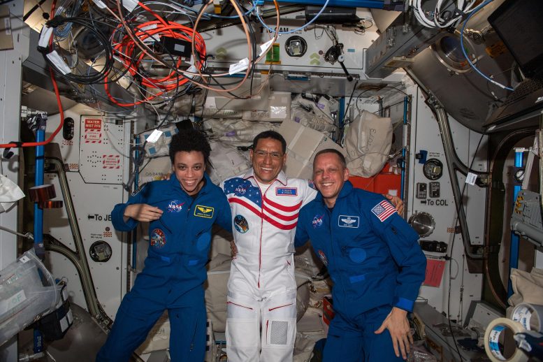 NASA Astronauts Greet New Station Crew Member Frank Rubio