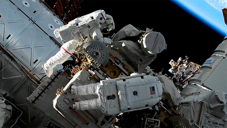 NASA Astronauts Jasmin Moghbeli and Loral O’Hara Spacewalk