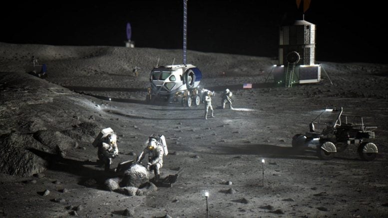 NASA Astronauts Lunar South Pole