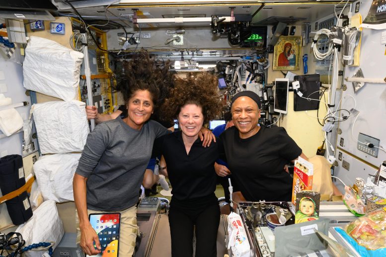 NASA Astronauts Suni Williams, Tracy C. Dyson, and Jeanette Epps