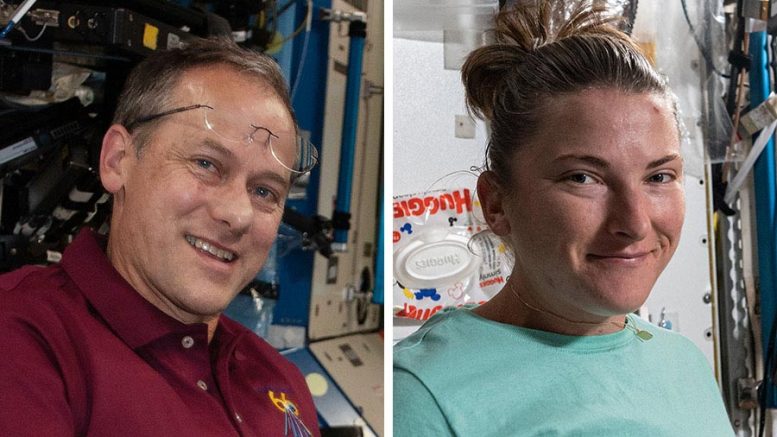 NASA Astronauts Thomas Marshburn and Kayla Barron