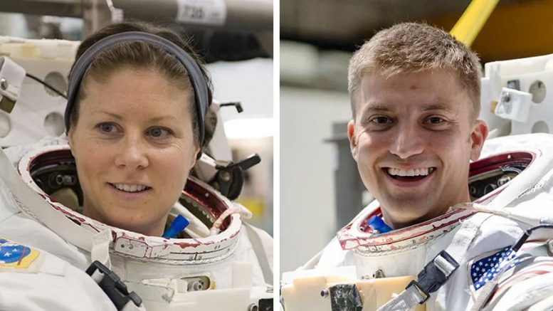 NASA Astronauts Tracy C. Dyson and Matthew Dominick