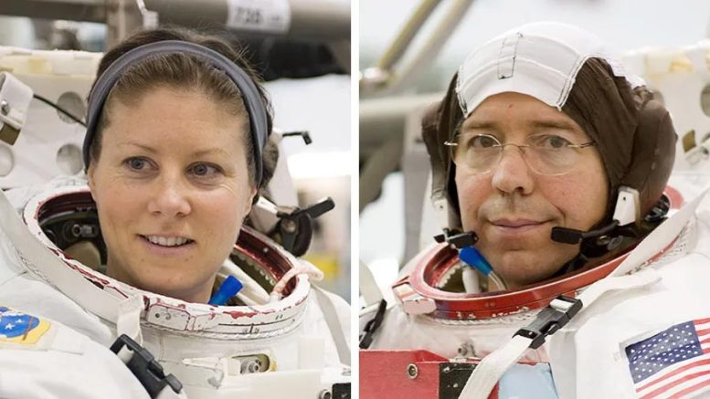 NASA Astronauts Tracy C. Dyson and Mike Barratt