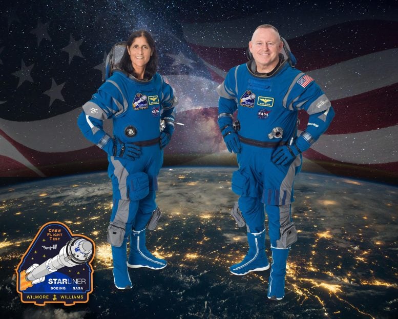 NASA Boeing Crew Flight Test Official Crew Portrait