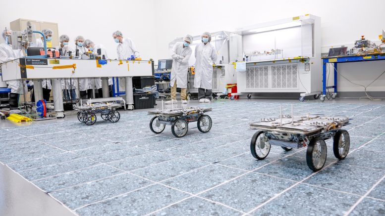 NASA CADRE Rover Clean Room Test