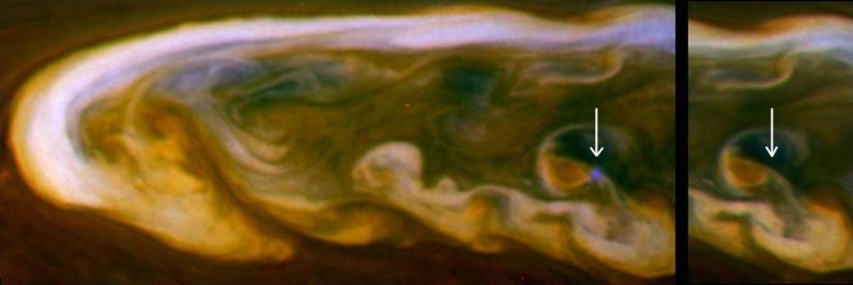 NASA Cassini Saturn Storm Lightning Striking