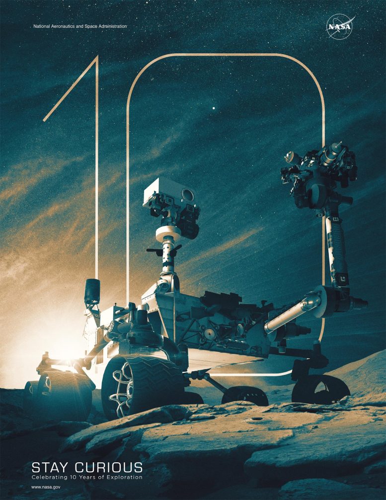 NASA Curiosity Mars Rover 10 Poster