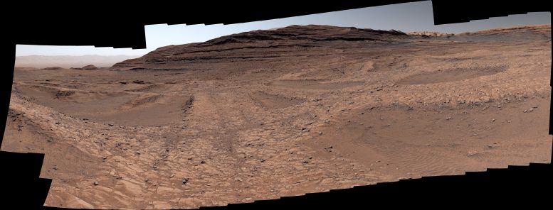 NASA Curiosity Mars Rover Boxwork Formation Panorama