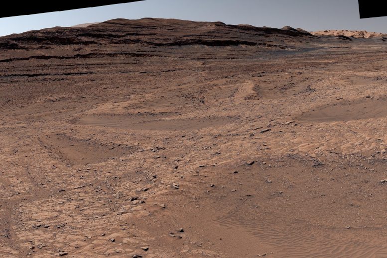 NASA Curiosity Mars Rover Boxwork Formation Panorama Crop