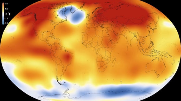 NASA Details Record-Shattering Global Warm Temperatures from 2015