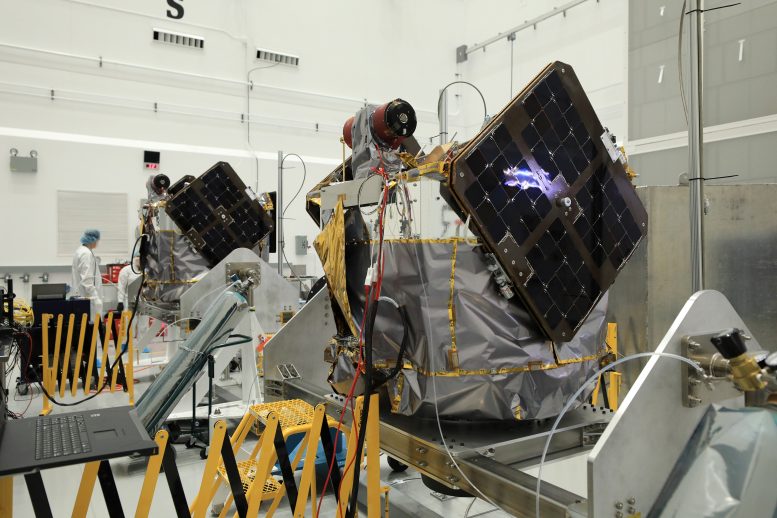 NASA ESCAPADE Twin Spacecraft Undergo Processing