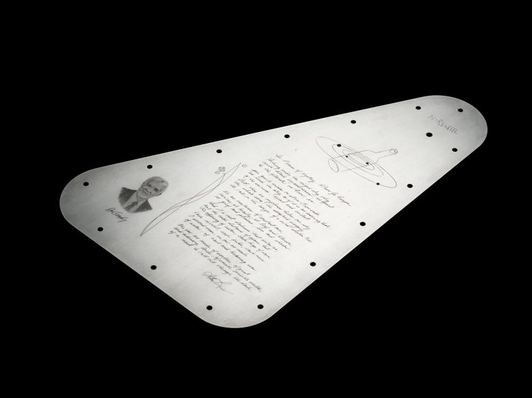 NASA Europa Clipper Spacecraft Commemorative Plate