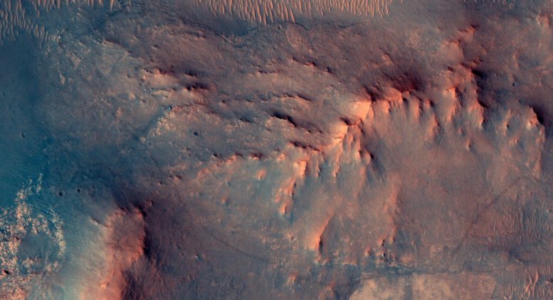 NASA HiRISE Captures Perseverance Rover Mars Milestone