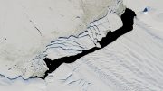 NASA Image of an Iceberg Calved from Pine Island Glacier—One