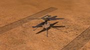 NASA Ingenuity Helicopter on Mars Illustration