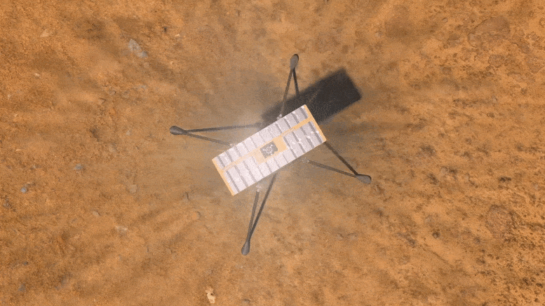 NASA Ingenuity Mars Helicopter Above