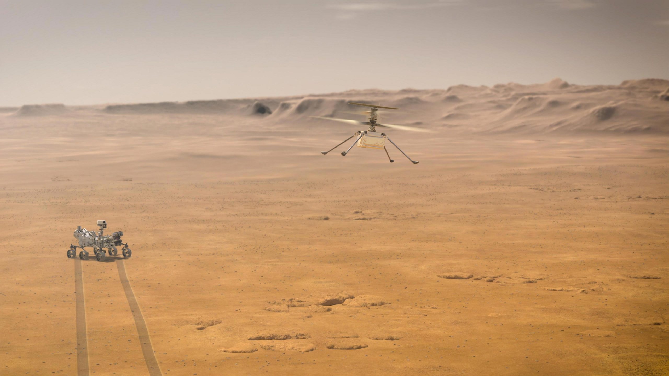 nasa mars helicopter first flight
