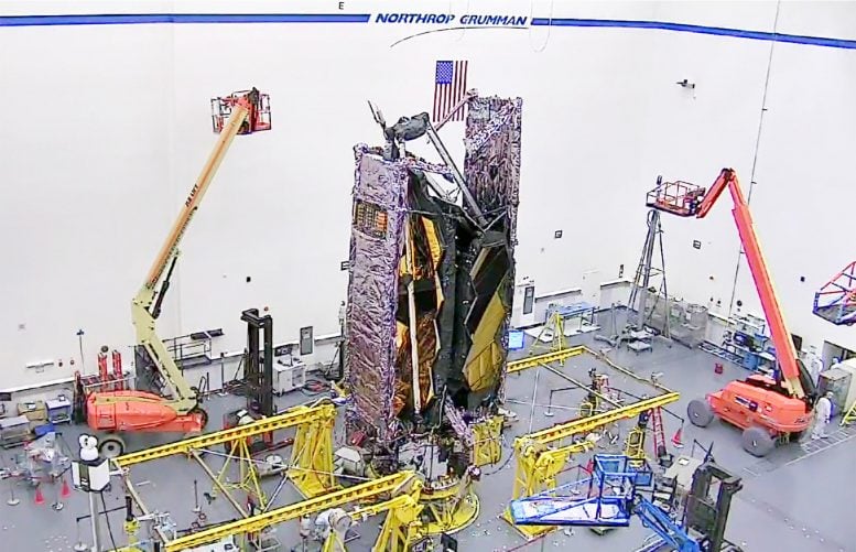 NASA James Webb Space Telescope Fully Stowed