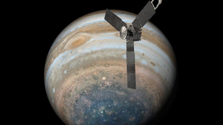 NASA’s Juno Spacecraft Soaring Over Jupiter