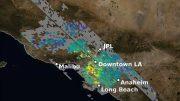 NASA Los Angeles Carbon Dioxide Map