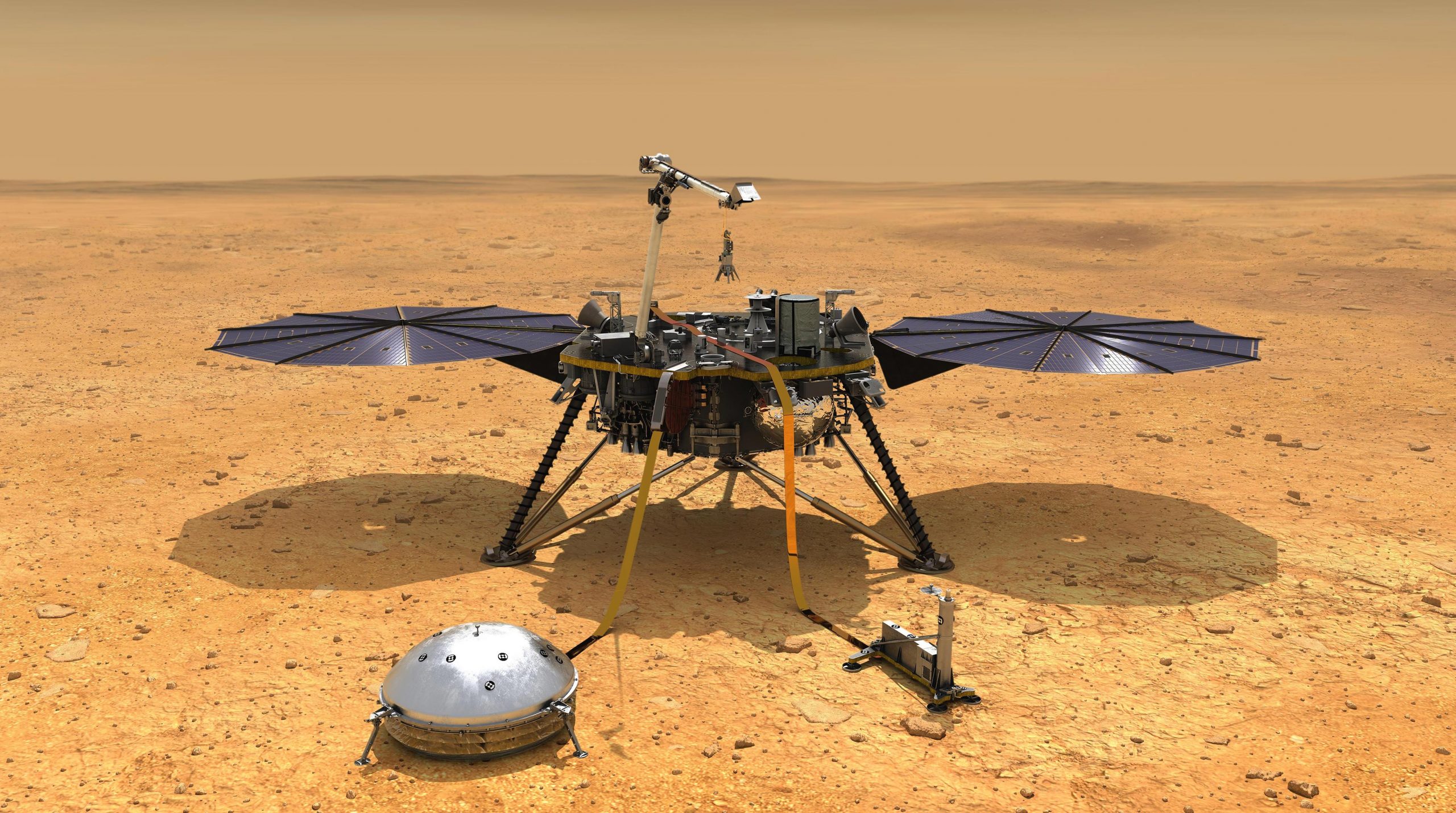 La sonda Mars Insight della NASA ha rilevato tre grandi terremoti su Marte
