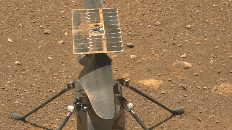 NASA Mars Ingenuity Helicopter Spin