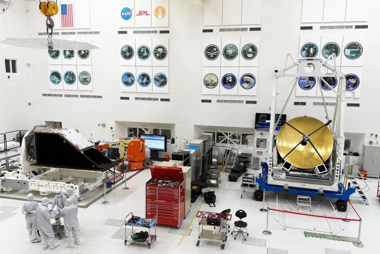 NASA NEO Surveyor Components in Clean Room