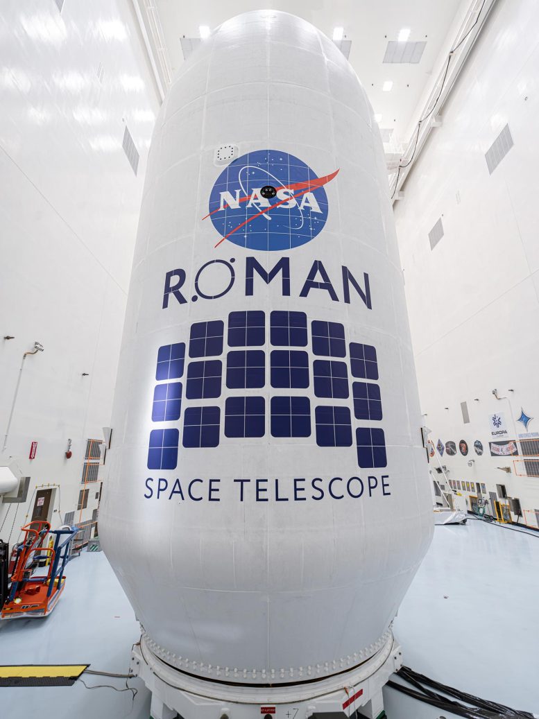 NASA Nancy Grace Roman Space Telescope Inside Payload Fairing