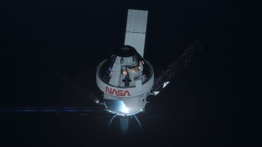 NASA Orion Spacecraft in Space Illustration
