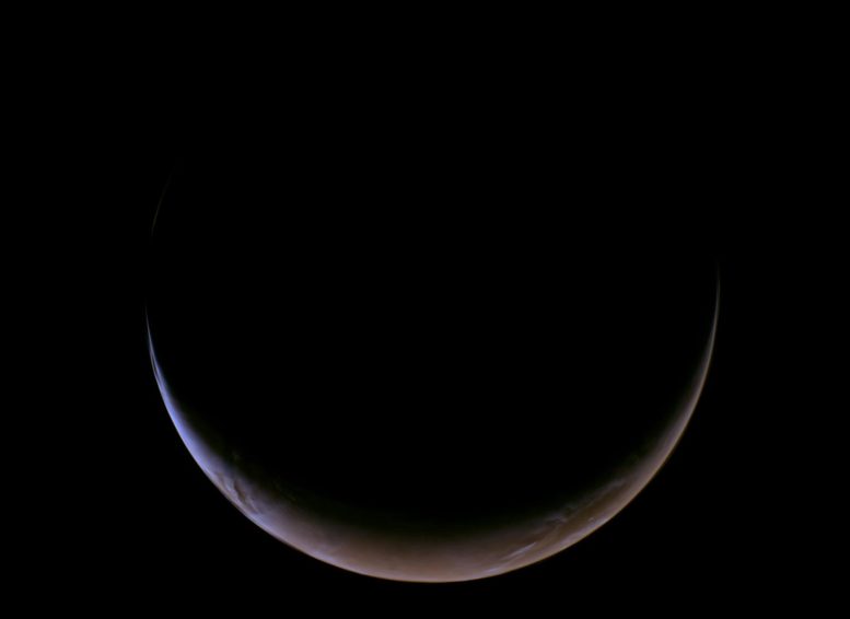 NASA Psyche Mars Crescent