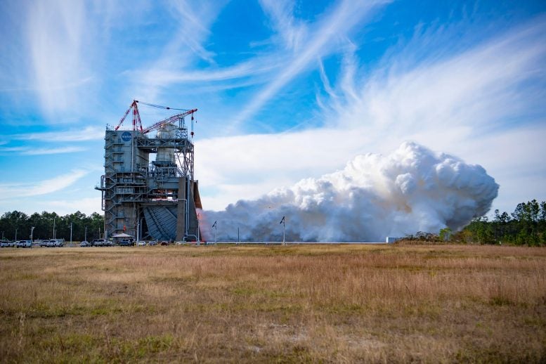 NASA RS 25 Engine Hot Fire Certification Testing