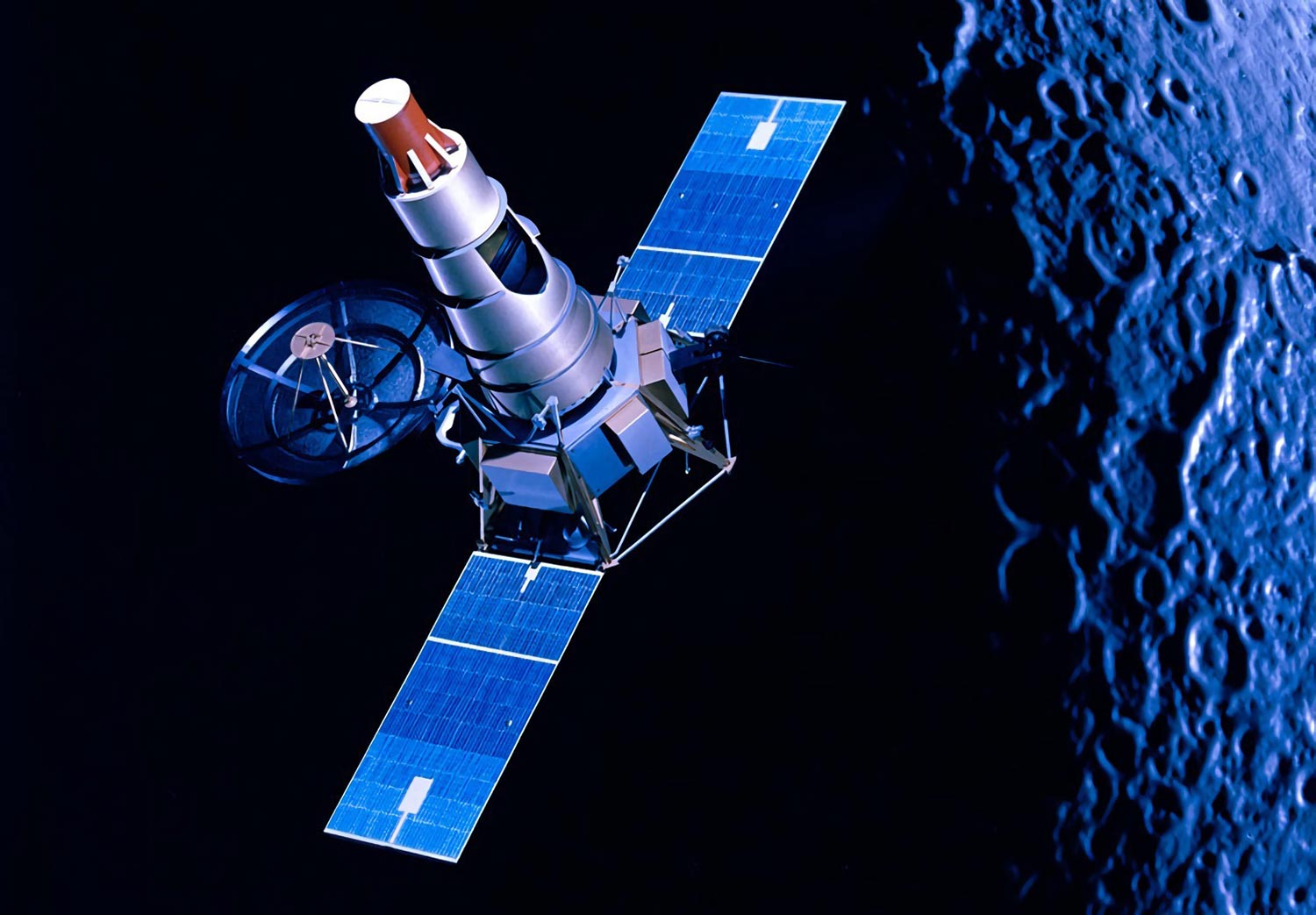 NASA's Ranger Spacecraft Approaching the Moon