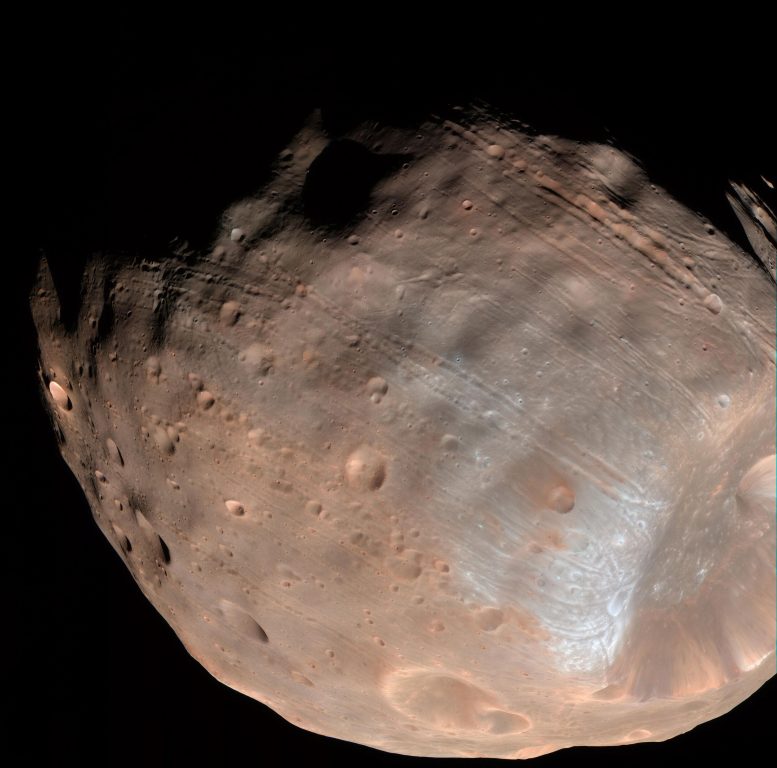 NASA Reveals Mars’ Moon Phobos is Slowly Falling Apart