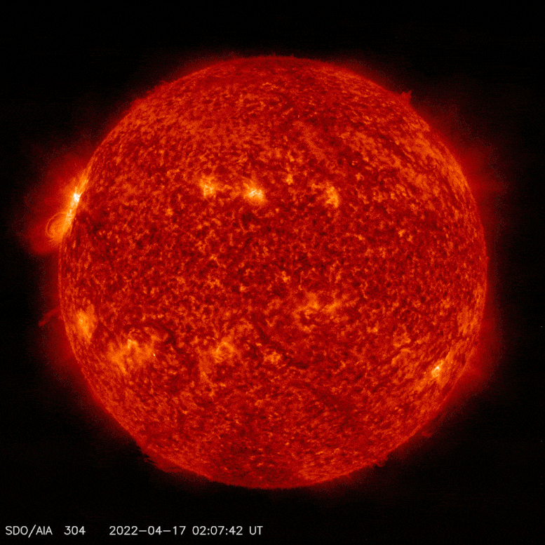 NASA SDO Solar Flare April 2022