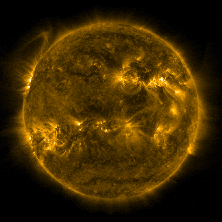 NASA SDO Solar Flare March 2022
