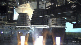 NASA SLS Core Stage Hot Fire Green Run Test