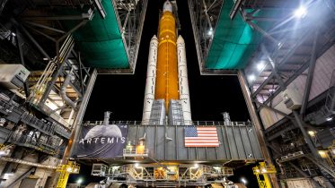 NASA’s Artemis I Mega Moon Rocket Begins Roll To Launch Pad