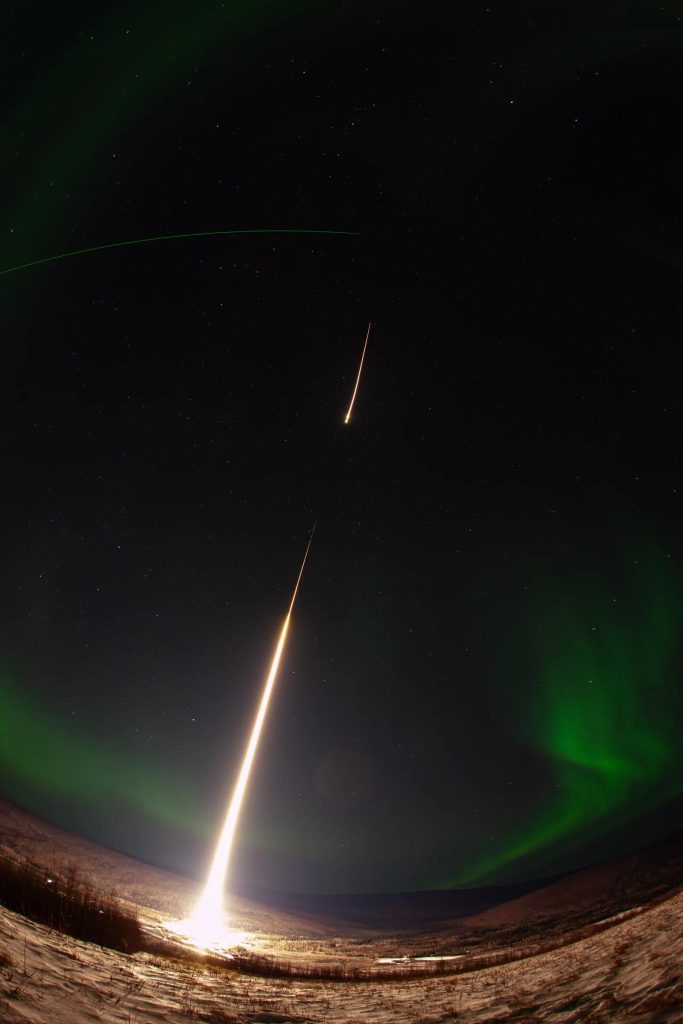 NASA Sounding Rocket Launches Into Alaskan Aurora