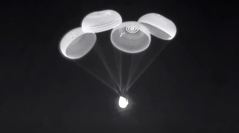 NASA SpaceX Crew-2 Dragon Endeavour Descent