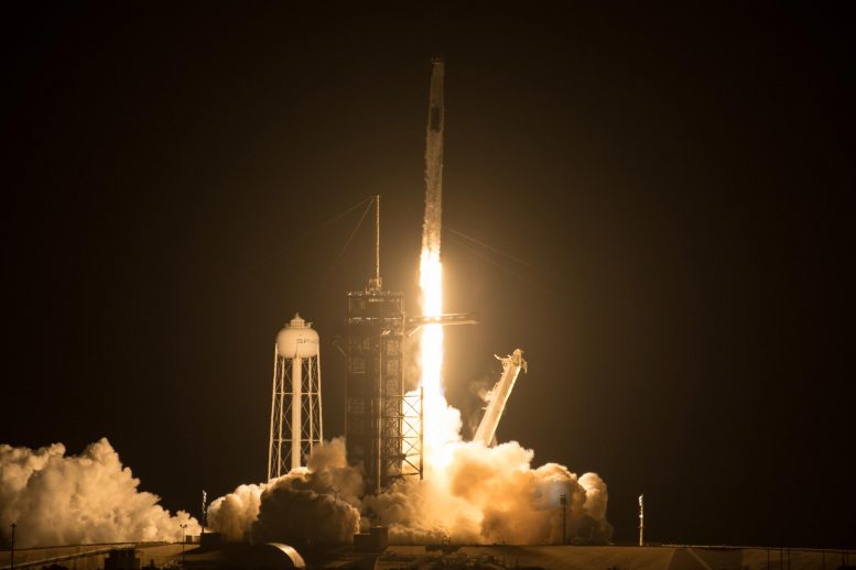 NASA SpaceX Crew 2 Liftoff