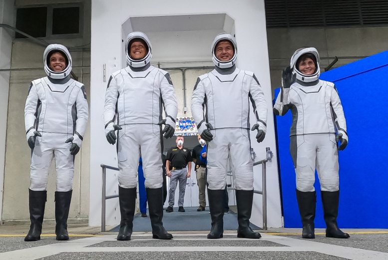 NASA SpaceX Crew-4 Astronauts Dry Dress Rehearsal