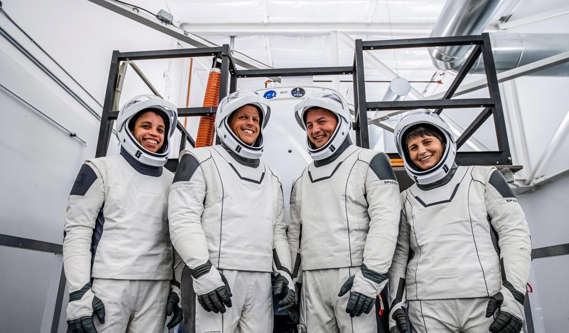 NASA SpaceX Crew-Four Astronauts Enter Quarantine for Mission to Area Station
