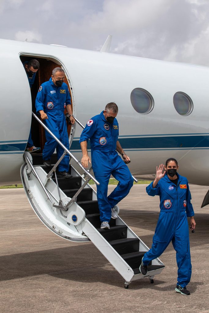 NASA SpaceX Crew-7 Astronauts Touch Down at Florida Spaceport