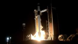 NASA SpaceX Crew-7 Falcon 9 Rocket Lifts Off