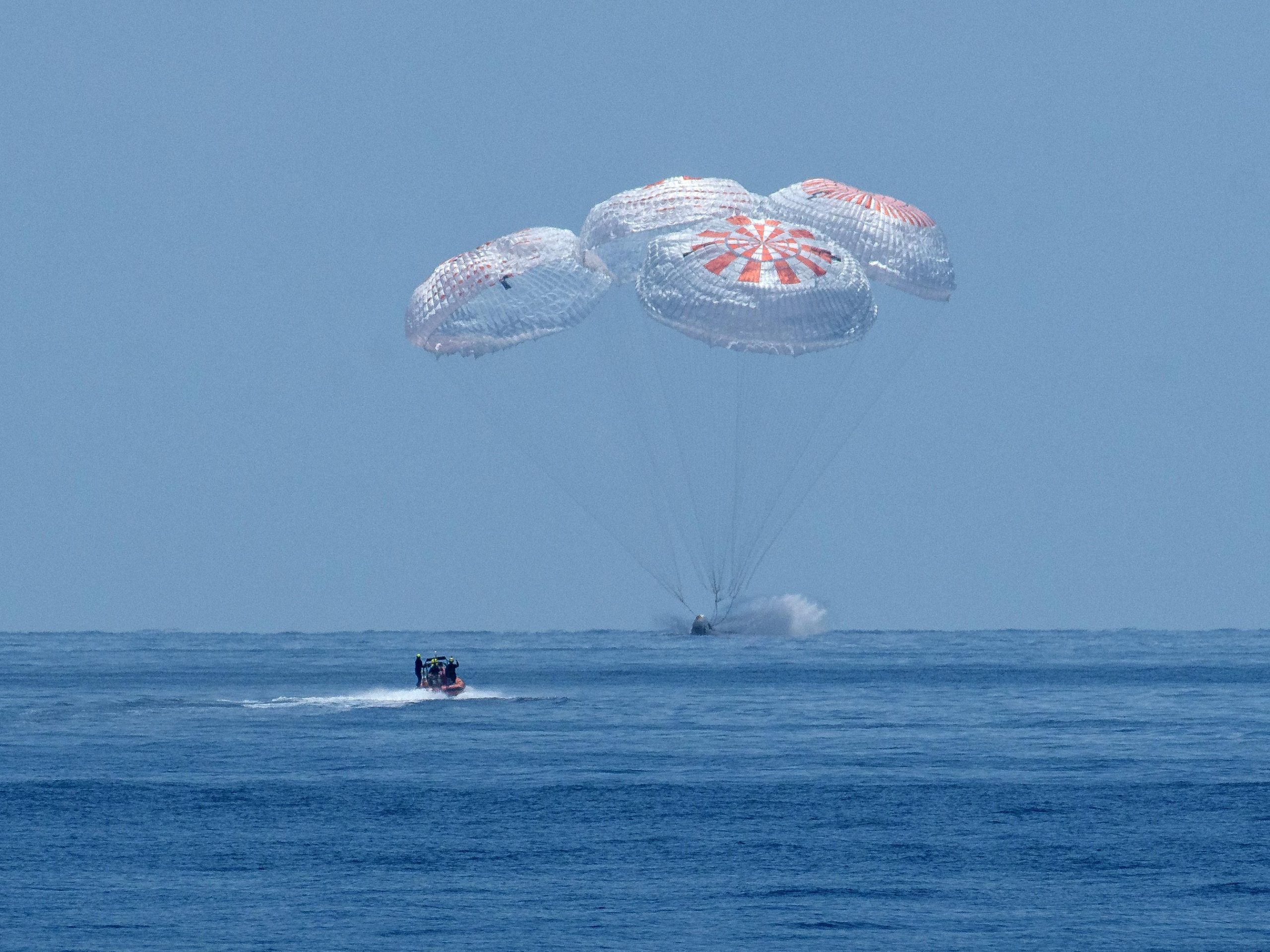 SpaceX Splashdown with Crew Dragon Endeavor-August 2020 Photo 