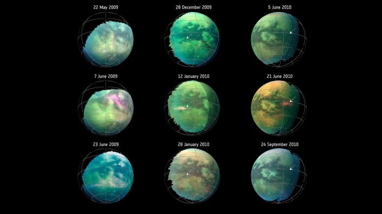 NASA Spots Dust Storms on Titan
