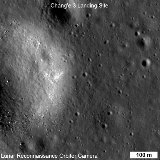 NASA Views Chinese Lander Site